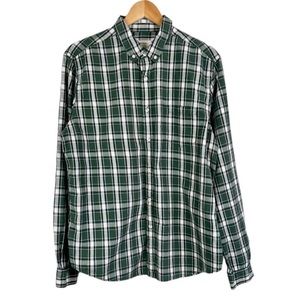 Life After Denim Red Plaid Flannel 100% Cotton Size XL